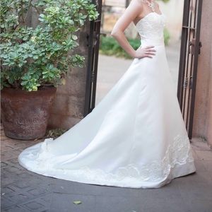 Casablanca strapless a-line wedding dress